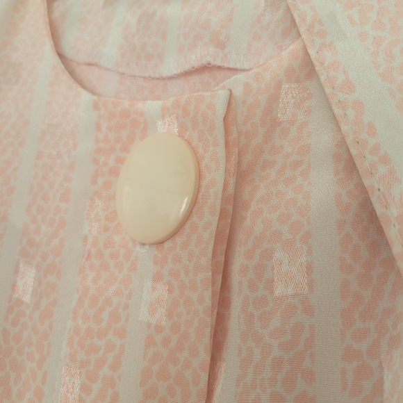 Vintage A Line Dress by Luci Fellini / Soft Pink / Fits Medium to Slim Large - Picture 7 of 7